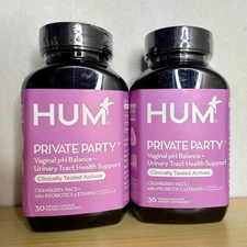 2x HUM Private Party Vaginal Probiotics for Women pH Balance & Urinary Tract