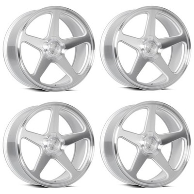 Set 4 19'' Dolce Performance Stella Silver Machined Face 19x8.5 5x112 28mm Wheels