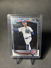 2025 Bowman Chrome Mega Box Laser Refractor Wilfri De La Cruz Chicago Cubs
