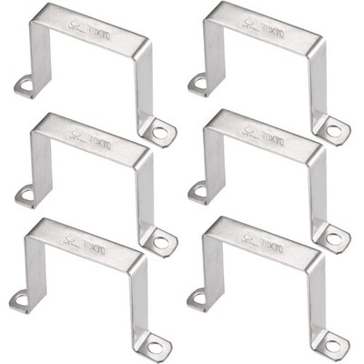 68 x 72mm U Shaped Connector Bracket 304 Stainless Steel for Door Closed Bar ...
