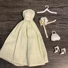 Vintage 11.5 Doll Size Mint Evening Gown W Accessories -  1960s Doll Clothes
