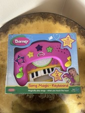 2000 Vintage Barney Dinosaur Song Magic Keyboard Musical Toy Piano Instrument