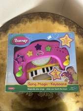 2000 Vintage Barney Dinosaur Song Magic Keyboard Musical Toy Piano Instrument