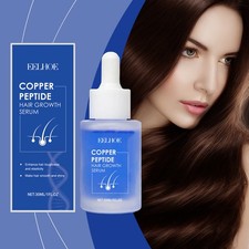 Copper Peptide Hair Serum Moisturizing Smoothing for Frizzy Hair, Shine Natural