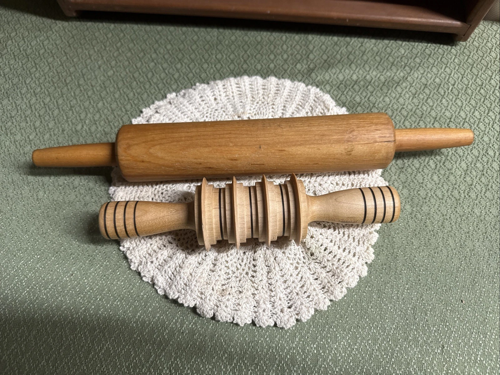 Vintage Rolling Pin 16” Long, 2-1/4”W & Wide Noodle Cutter 9-1/2”Long, 2-1/2” W
Opens in a new windo