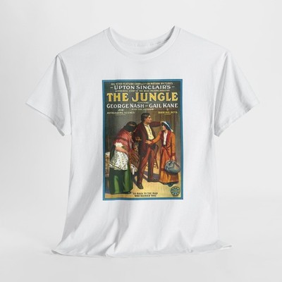 Vintage Movie Poster Tee, 1914 Film The Jungle Upton Sinclair, 