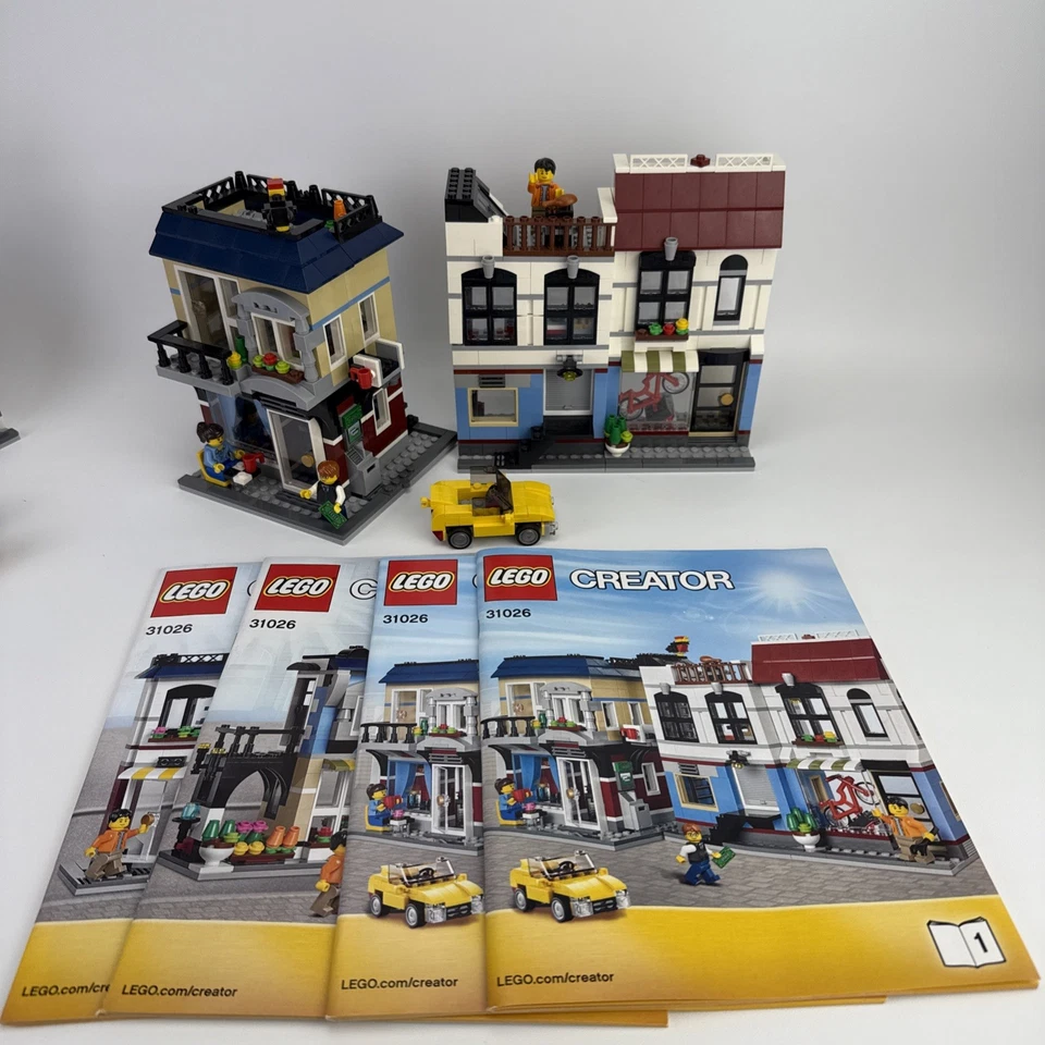 LEGO Creator 31026 Bike Shop & Cafe, 31050 Sandwich Shop, Hotdog Cart. Complete! - Image 2 of 4