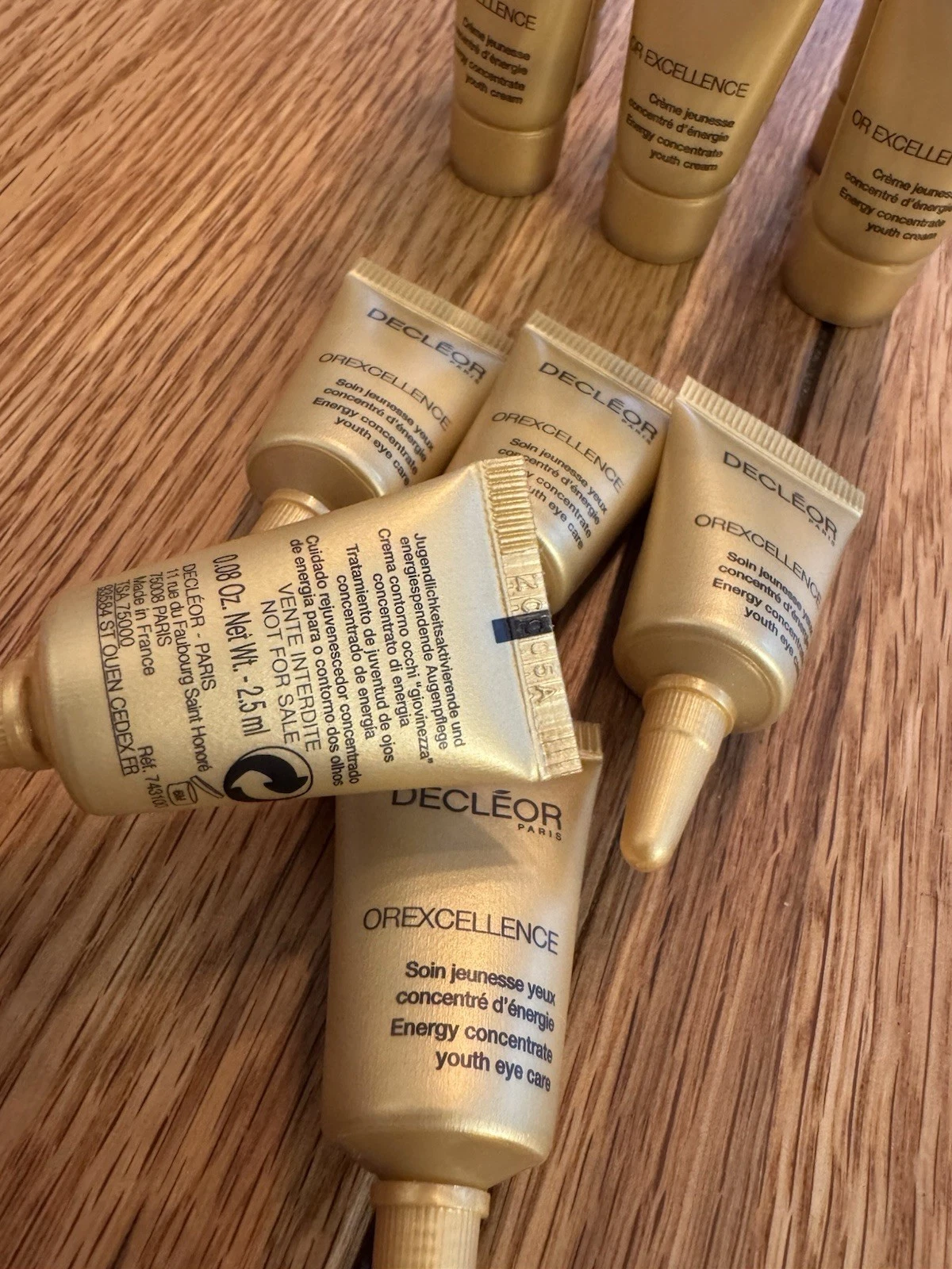 Decleor Orexcellence Energy Concentrate Youth Mask 6x 5ml & Eye Care 5x 2.5ml 5