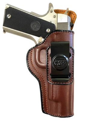 1911 5" Full Size (Colt/Kimber/Springfield) IWB Brown Full Grain Leather Holster - Image 1 of 4