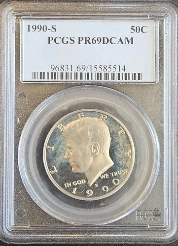 1990-S Kennedy Half Dollar Proof PCGS PR69DCAM San Francisco Mint Collector Coin