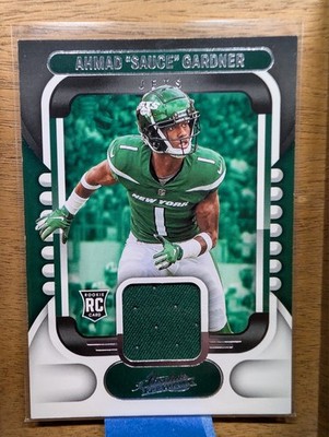 2022 Panini Absolute - Rookie Materials Ahmad ''Sauce'' Gardner #ARM-28 (MEM, RC)