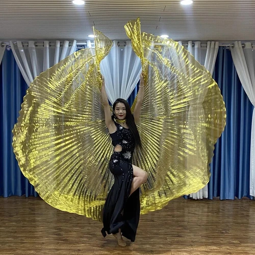 Transparent Belly Dance Wings Stage Performance Dancing Props - Picture 18 of 42