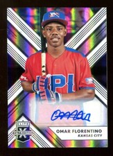 Omar Florentino 2018 Panini Elite Extra Edition RC Auto Royals 52362