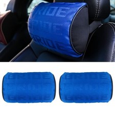 2pcs Jdm Bride Blue Gradation Neck Headrest Pillow Fabric Racing Seat Material 2pcs Jdm Bride Blue Gradation Neck Headrest Pillow Fabric Racing Seat Material