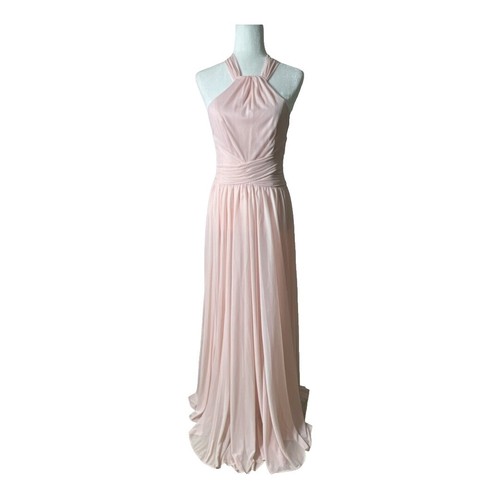 David's Bridal - Formal / Prom Dress - Chocolate brown w/ champagne sash -  size8 | eBay