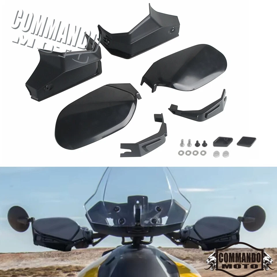 For Can-Am Ryker 600 900 Sport 2019-2023 Hand Guard Handlebar Wind Deflector Kit - Image 2 of 4