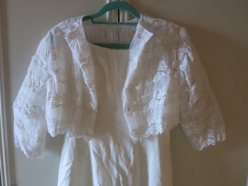 True Vintage Brautkleid 60er, Hochzeit-Fasching-Karneval, Gr, XS/S, mit Zubehör - Bild 10 von 24