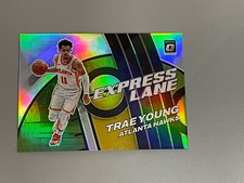 Trae Young 2021-22 Panini Donruss Optic /149 Lime Green Express Lane #3 Hawks