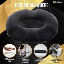 Donut Kissen Kissen Memory Foam Ring Sitz Medizin Steißbein Schmerzlinderung Wunde UK