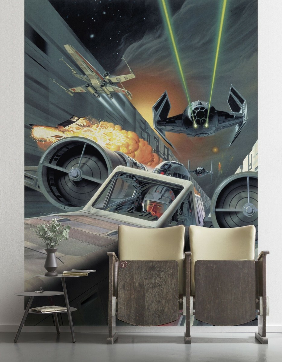 Star Wars decor Wallpaper Classic Wall Mural 78x110in battle X