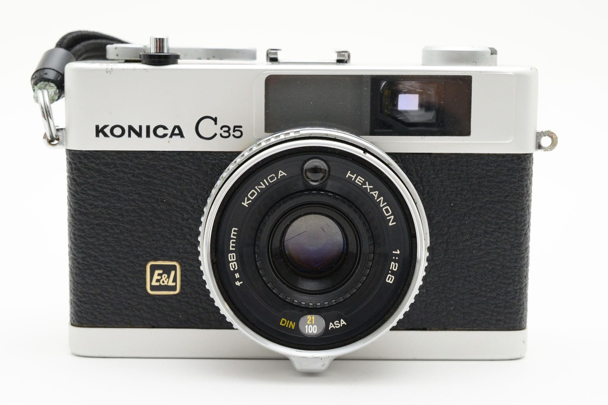 Near MINT w/case]Konica C35 E&L 38mm f/2.8 Point & Shoot