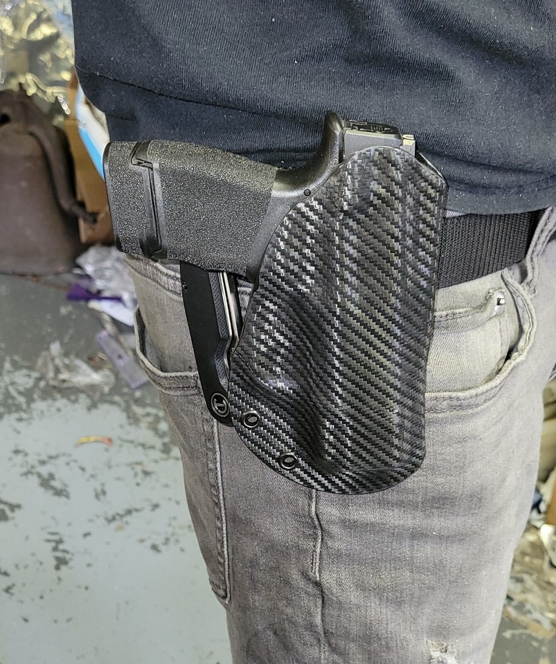 fits Glock 43 & 43X w/ G-Code Paddle Full Coverage Kydex Holster ADJ ...