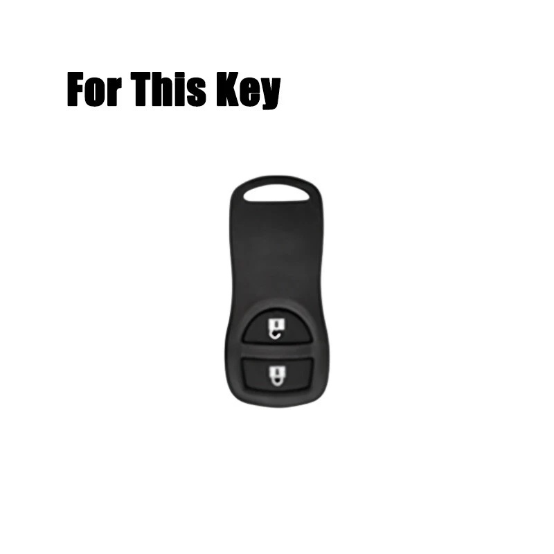 Zinc Alloy Leather Car Key Case Cover For Nissan 350Z Pathfinder X-Trail Tiida Foto 2 de 4