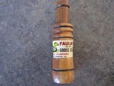 Vintage wooden Faulk's Lake Charles, LA CH-44 4 7/16" World Champ GOOSE call EUC