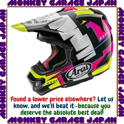 Arai Motorcycle Helmet Off-Road V-CROSS4 BATTLE Yellow 61