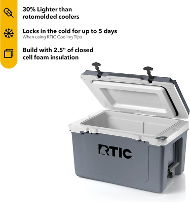 Cooler With Wheels RTIC Ultra-Light 32 Quart Hard Cooler Insulated