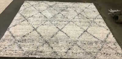 GREY / IVORY 8'-0'' x 8'-0'' Back Stain Rug, Reduced Price 1172669356 FNT886F-8SQ