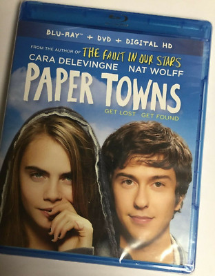Paper Towns (Blu-ray/DVD/Digital,2015,2-Disc) Brand New Factory Sealed! USA!