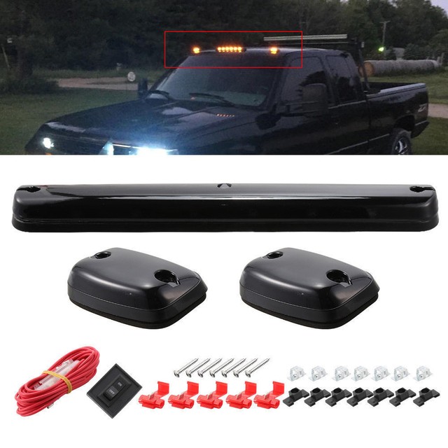 For Chevy Silverado 1500 Classic 07 Cab Roof Lights Kit Black/Smoke