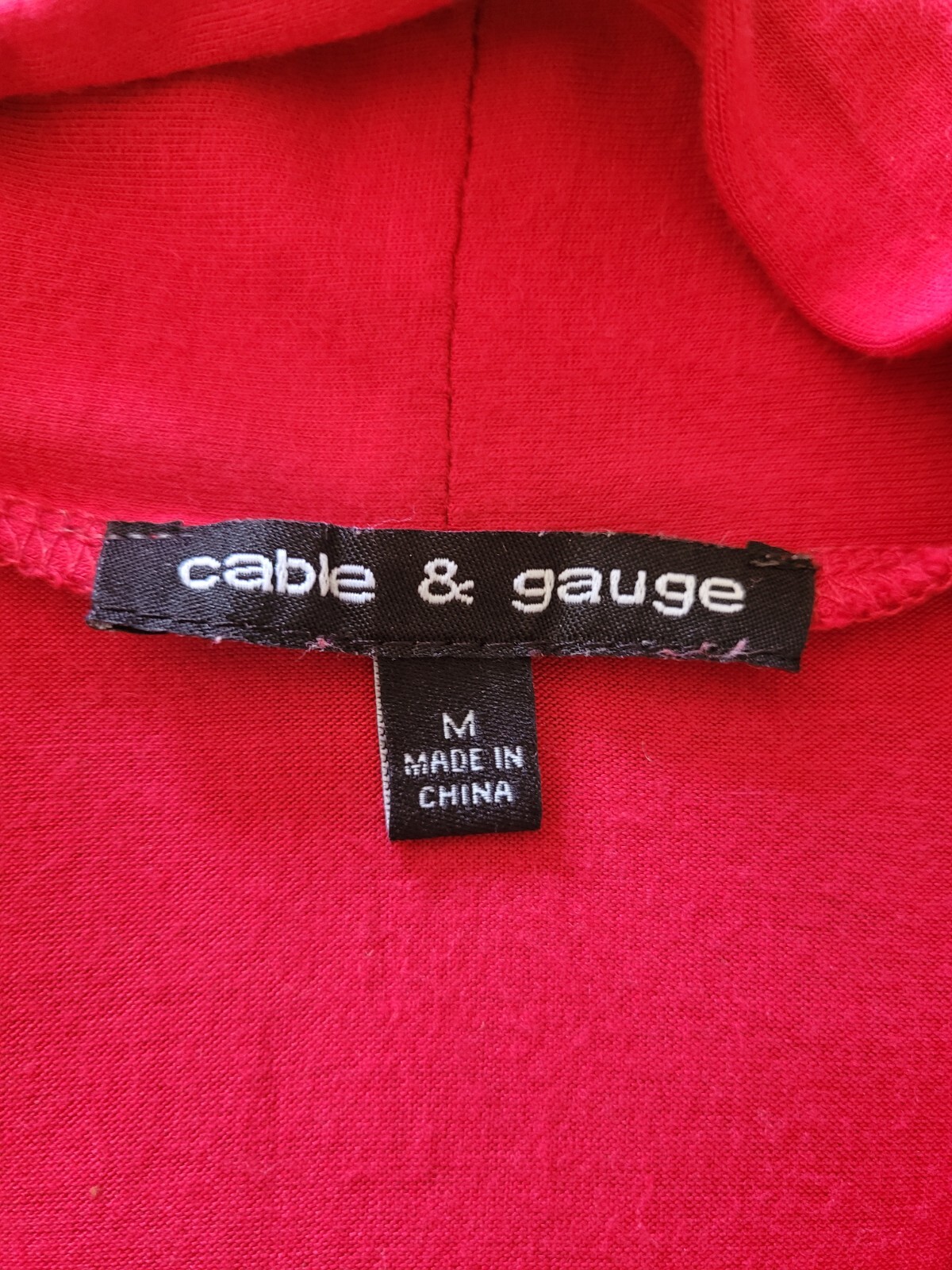 Cable & Gauge Solid Basic Red Sleeveless V Neck T… - image 12