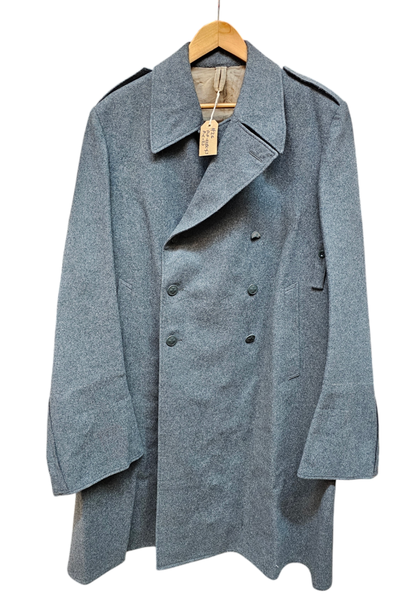 Genuine Retro Vintage Swiss Army Issue Wool Medic Field Great Coat