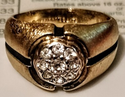Ge Rings Man 14K GE Electroplated Uncaclad G Men's/Woman's Ring Size 9 | eBay