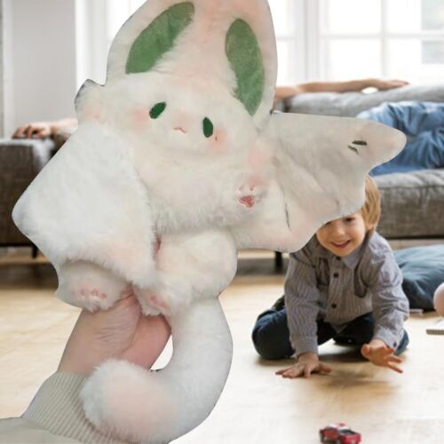Cuddly Bat Rabbit Doll Large White Rabbit Stuffed Animal Toy Sleep Companion