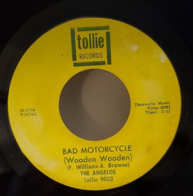 Angelos BAD MOTORCYCLE / BACKFIELD IN MOTION (ROCK 45) #9003 PLAYS VG++