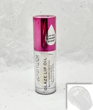 Makeup Revolution Glaze Lip Oil Gloss LUST CLEAR 4.6ml/.15oz Full Size
