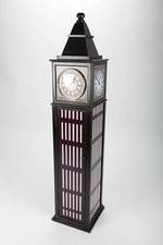 point-home Design-Schrank "Big Ben" mit Uhr, Retro, schwarz, 120cm