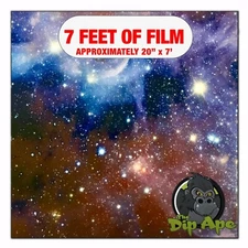 Hydrographic film Galaxy #2 hydro dipping 7' x 20" hydro dip