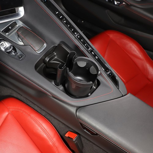 2 in 1 Car Center Control Cup Holder Phone Holder Box For Corvette C8 2020-2024 - Foto 3 di 12