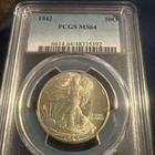 1942 "P" Walking Liberty Half Dollar 50c PCGS MS64