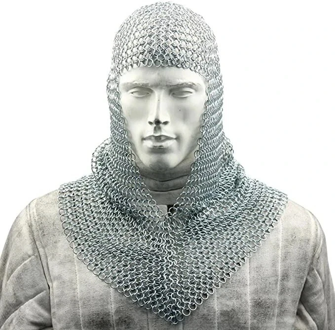 Mittelalterliche Kettenhemd Repliken Rüstung Kettenhemd Haube Kettenhemd - Bild 1 von 4