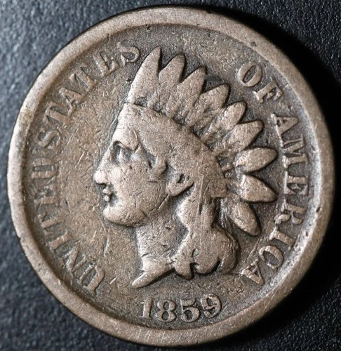 1859 INDIAN HEAD CENT - VG VERY GOOD