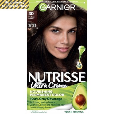 Nutrisse Nourishing Adult Hair Color Creme, 030 Darkest Brown Sweet Cola