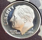 2004-S Silver Roosevelt Dime Gem Proof Cameo