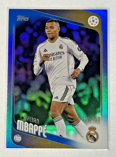2025-26 Topps Uefa Club Competitions - Kylian Mbappe #112 Blue Foil /150