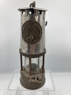Vintage Protector Lamp Type SL M and Q No 11 Miners Safety Lamp Eccles