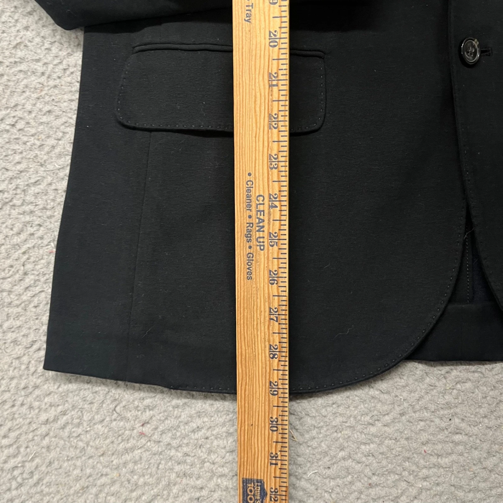Polo Ralph Lauren Blazer Mens L Black Knit Preppy Classic Collegiate Cotton - product detail image 11